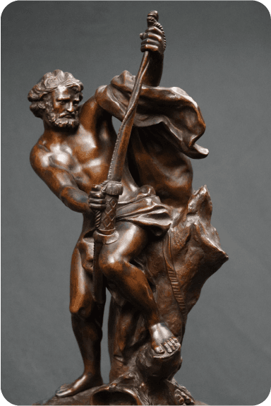 Bronze Sculpture of Ulysses Bending his Bow
